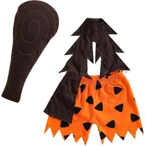 Kids Baby Halloween Costumes Toddler Boys Caveman Costume Historical Stone Age Cosplay Clothes Party Photo Shoot