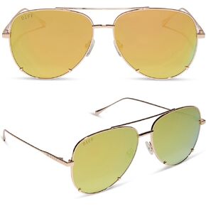 DIFF Scarlett designer lightweight oversized aviator sunglasses for women