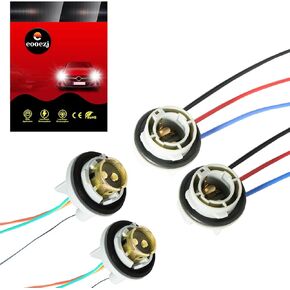 1157 (BAy15D) لمبات LED حامل المقبس السيارات السيارات البلاستيك مقاوم للماء بدوره إشارة الذيل وقف الخلفية الفرامل ضوء قاعدة تسخير المقابس موصلات الأسلاك قبل السلكية مآخذ 4 قطعة