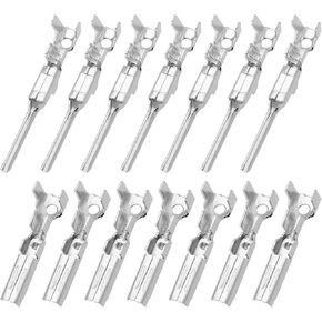 100pcs Wiring Crimping Repair Terminal Pins Replacement Male and Female Connectors 183024-1 183025-1 Suitable for Cable Connections in Automotive Repair Applications
