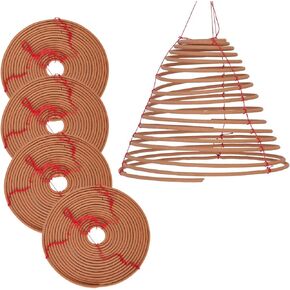 Citronella Incense Coil - Citronella Coils Long Lasting 36 Hours Burn Time - Hanging Citronella Coil for Patio, Backyard and Camping Lighting,5 Pack (7")