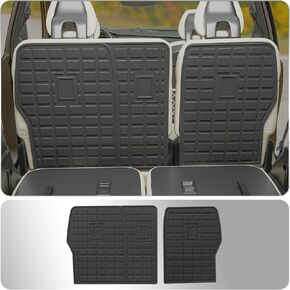 Thinzyou Floor Mats Compatible with 2021-2024 Kia Sorento 6&7 Passenger Cargo Mat TPE Back Seat Cover Protector 2023 Sorento Accessories (Fit 6&7 Seats,Trunk Mat with Backrest Mats+Floor Mats)