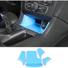 Voodonala for Charger Center Consoles Gear Shift Shifter Storage Compartment Bin Trim Panel Garnish for 2011-2024+ Dodge Charger Interior Accessories, ABS White 4pcs