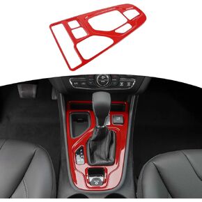 RT-TCZ for Cherokee Red Gear Shift Panel Cover Trim for Jeep Cherokee 2019 Up Red Interior Accessories