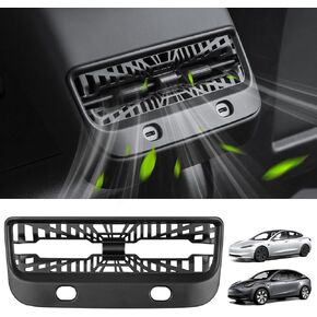 Backseat Air Vents Cover for Tesla Model Y 2024 Rear Seat Center Console Air Vent Trim Compatible with Tesla Model 3 2017-2023 & Model Y 2020-2024 Accessories