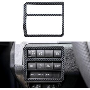 INTGET Gear Shift Panel Cover for 2024 2025 Toyota Tacoma Accessories ABS Plastic Interior Decoration for Tacoma SR/SR5/TRD PreRunner/Sport/Off-Road (Carbon Fiber Style, Gear Panel Cover)