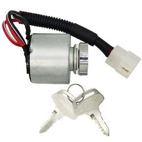 Ignition Key Switch 66101-55200 66101-55202 37410-59110 Compatible with Kubota ZD28 ZD25F ZD28F ZD18F ZD21F ZD21 TG1860G B1550D B1550E B1750D B1750E B2150D B2150E B2150HSD B2150HSE 37410-55150
