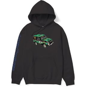 HUF X Toyota Land Cruiser Sahara Rally Pullover Hoodie Sweatshirt, Black, Large