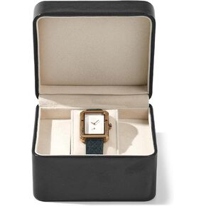 Premium PU Leather Single Watch Gift Box Single Watch Storage Case with Removable Pillow Wristwatch Box(Light-grey)
