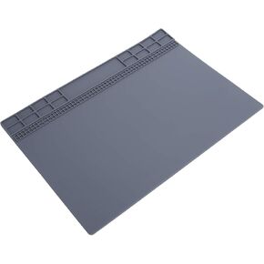 Electronics Repair Work Mat, Large Rubber Non Slip Watch Repair Table Pad Electronic Solder Pad for Watch Phone Laptop Electronic Repairs