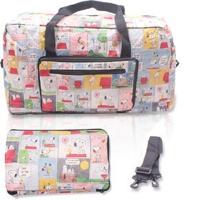 White Dog Foldable Easy-to-carry Travel Bag for airplanes with adjustable strap - Random Color