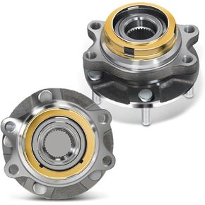 2Pcs 513296 Front Wheel Hub & Bearings for Nissan Maxima Quest Murano Pathfinder Altima 09-19 for Nissan Altima 07-12 3.5l V6 Only for Infiniti Jx35 2013 Qx60 14-19 Qx50 2019