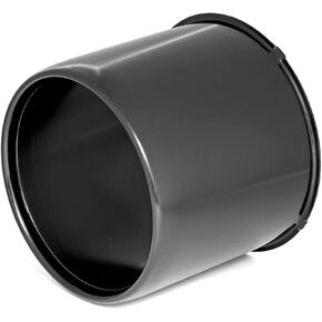 Rough Country Black Center Cap for Steel Wheels - 4.25" Bore Size, Open Push-Through Design, Wide Compatibility
