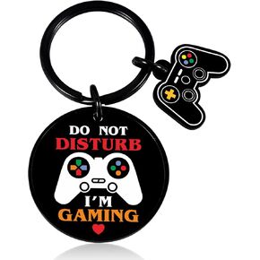 Video Game Keychain, Gaming Gifts For Teenage Boys, Men Valentines Day Gifts for Boys Boyfriend, Gamer Gifts, Funny Keychain for Game Lovers, Video Game Party Favors, Funny Valentines Birthday Gifts