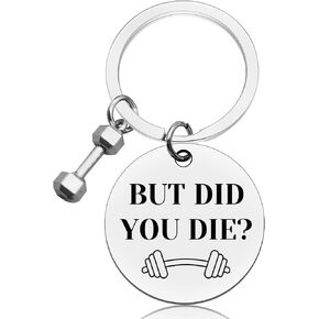 Fitness Trainer Gifts for Women Men Workout Keychain Inspirational Gifts for Friends Sister Funny Gym Gift Keychain Fitness Instructor Gift for Fitness Coach Retirement Christmas Birthday Gifts