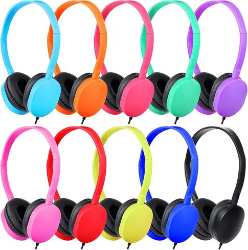 Classroom Bulk Kids Headphones for School Classroom Students Kids Children Teen and Adults (20 Pack Black) in Saudi Arabia