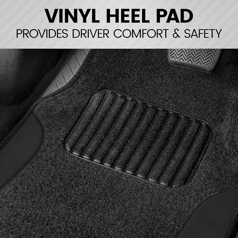 BDK CarXS Beige Car Seat Covers Full Set with Matching Set of Floor Mats for SUV & Truck – Truck Front Seats & Rear Bench Cover Seats Protector Car Mats Full Set Interior Seat Covers in Kuwait
