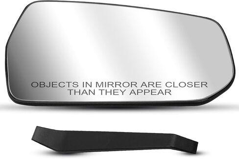 Driver Side Heating Mirror Glass Fit for Chevrolet Chevy Malibu 2016-2021, Rearview Left Side Mirror Glass with Plastic Back Plate in Saudi Arabia