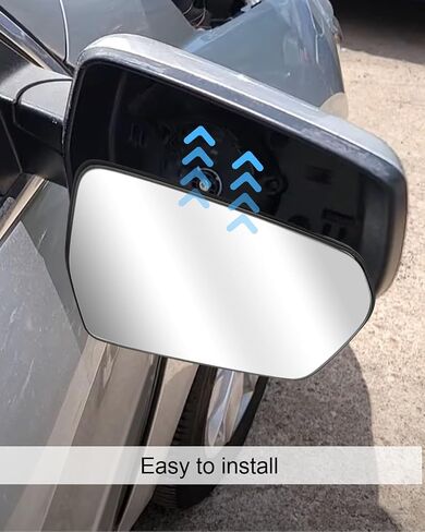 Driver Side Heating Mirror Glass Fit for Chevrolet Chevy Malibu 2016-2021, Rearview Left Side Mirror Glass with Plastic Back Plate in Saudi Arabia