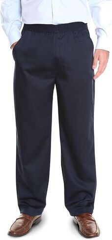 Pembrook Mens Elastic Waist Pants for Seniors - Elderly Elastic Waist Pants Men | Relax Fit Elastic Waist Jeans for Men in Saudi Arabia