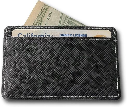 Small Credit Card Wallet - 3-Slot Ultra Thin Credit & Debit Card Holder - Compact Slim Leather Wallet for Men - Useful Gifts for Men & Women in Saudi Arabia