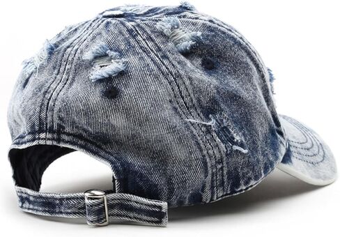 Vintage Washed Distressed Baseball Cap Unconstructed Cotton Denim Trucker Dad Hat for Men Women Headwear in Saudi Arabia