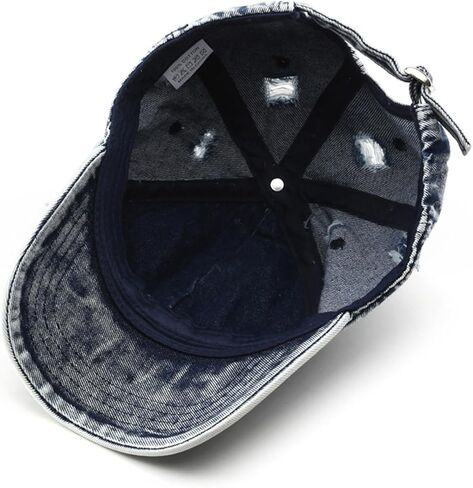 Vintage Washed Distressed Baseball Cap Unconstructed Cotton Denim Trucker Dad Hat for Men Women Headwear in Saudi Arabia