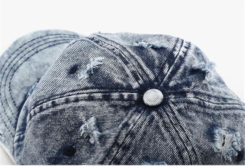 Vintage Washed Distressed Baseball Cap Unconstructed Cotton Denim Trucker Dad Hat for Men Women Headwear in Saudi Arabia
