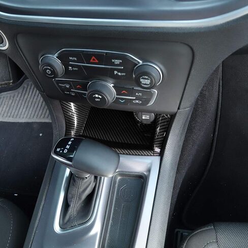 Voodonala for Charger Center Consoles Gear Shift Shifter Storage Compartment Bin Trim Panel Garnish for 2011-2024+ Dodge Charger Interior Accessories, ABS White 4pcs in Kuwait