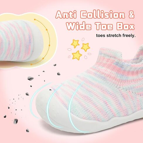 Centipede Demon Baby Shoes Baby Boys Girls Sock Shoes Breathable Infants Toddlers Slippers Indoor Outdoor Boots First Walking Shoe Slip On Sneakers Non Slip with Soft Rubber Soles in Kuwait