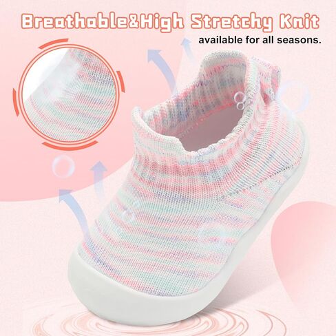 Centipede Demon Baby Shoes Baby Boys Girls Sock Shoes Breathable Infants Toddlers Slippers Indoor Outdoor Boots First Walking Shoe Slip On Sneakers Non Slip with Soft Rubber Soles in Kuwait