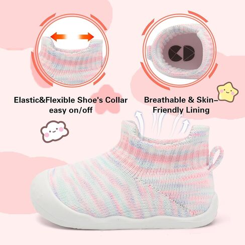 Centipede Demon Baby Shoes Baby Boys Girls Sock Shoes Breathable Infants Toddlers Slippers Indoor Outdoor Boots First Walking Shoe Slip On Sneakers Non Slip with Soft Rubber Soles in Kuwait