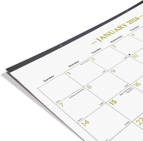 تقويم لوحة مكتب شهري من Blueline® 2025 Gold Collection، 12 شهرًا، من يناير إلى ديسمبر، 22 بوصة × 17 بوصة، ذهبي كلاسيكي، إنجليزي (C199003-25) in Saudi Arabia