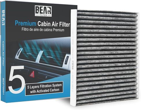 فلتر هواء المقصورة - لسيارة BMW X6 X5 Premium Filtration مع الكربون المنشط E71 E16 2019 2018 2017 2016 2015 2014 2013 2012 2012 2011 2010 2009 2008 2007 64 31 9 194 098 BCF70001-3 in Saudi Arabia