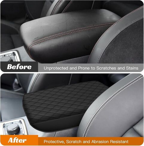 مسند ذراع السيارة المرتفع من AOMSAZTO لسيارة فورد فيوجن 2017-2021 باللون الأسود in Kuwait