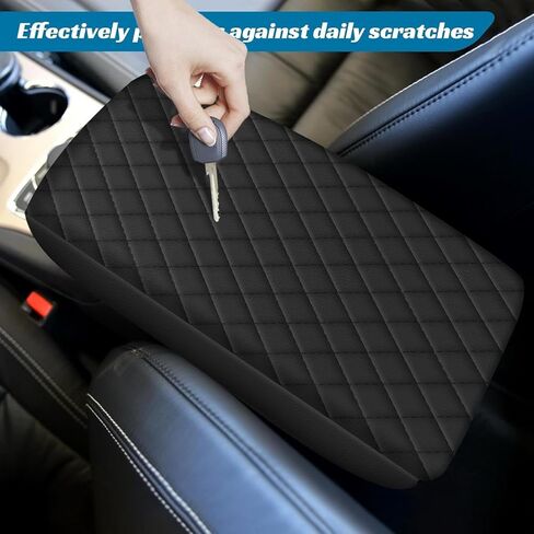 مسند ذراع السيارة المرتفع من AOMSAZTO لسيارة فورد فيوجن 2017-2021 باللون الأسود in Kuwait