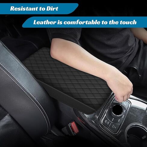 مسند ذراع السيارة المرتفع من AOMSAZTO لسيارة فورد فيوجن 2017-2021 باللون الأسود in Kuwait