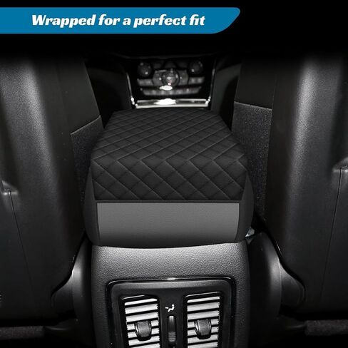 مسند ذراع السيارة المرتفع من AOMSAZTO لسيارة فورد فيوجن 2017-2021 باللون الأسود in Kuwait