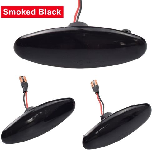 ضوء علامة جانبية LED وامض متسلسل لسيارة جاكوار S-Type 1999-2007 XK8 XKR 1996-2005 XJ X350 2003-2006 مصباح مكرر المؤشر (مدخن ديناميكي) in Kuwait