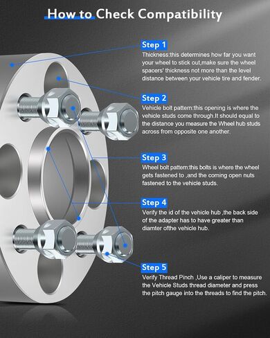 ECCPP 2PCS 4x100 2 inch Wheel Spacers Hubcentric 4 Lug 4x100mm to 4x100mm 12x1.5 Studs 57.1mm fits for Chevette Wheel Spacers for Lebaron for Caravan for Charger Wheel Spacers in Saudi Arabia