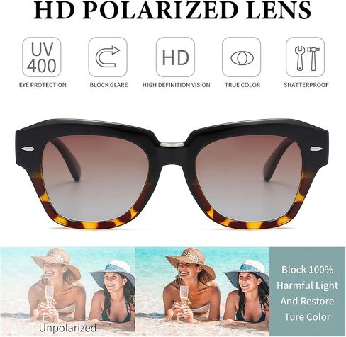 Dollger Polarized Sunglasses for Women Men Square Sunglasses For Driving Shades in Saudi Arabia