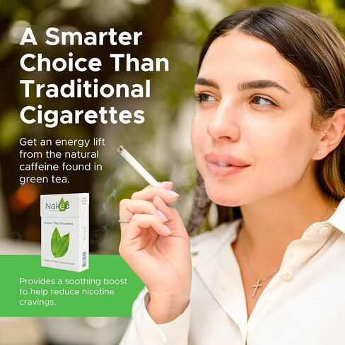 Naked Green Tea Cigarettes - Nicotine-Free Tobacco-Free: 3-pack COOL Bundle in Saudi Arabia