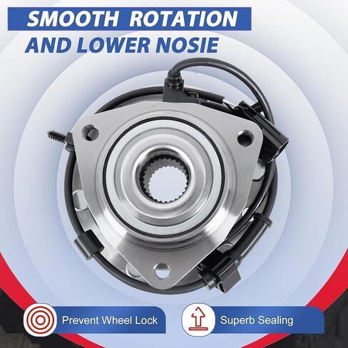 513188 مجموعة محمل محور العجلة الأمامية متوافقة مع 6 العروات مع ABS متوافقة مع 2002-2009 GMC Envoy/ 2002-2009 Trailblazer in Saudi Arabia