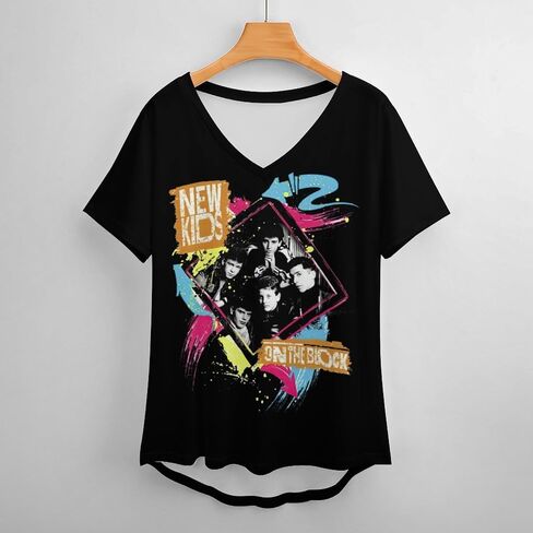 Women Hawaiian Loose Polyester Short-Sleeve Shirts Tops,Vintage V Neck Graphic Tees in Saudi Arabia