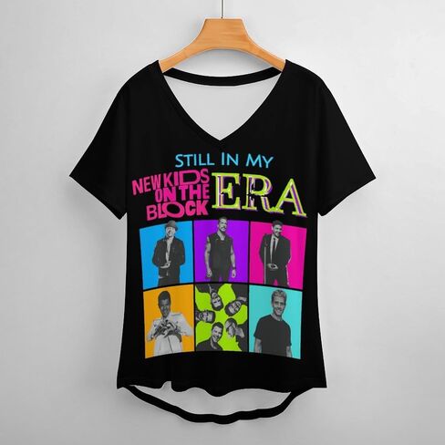 Women Hawaiian Loose Polyester Short-Sleeve Shirts Tops,Vintage V Neck Graphic Tees in Saudi Arabia