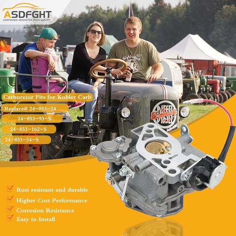 Carburetor Compatible With Kohler Carb CH25 CH730 CH740 25HP 27HP Replace 24-853-34-S 24-853-162-S 24-853-93-S Carb in Kuwait