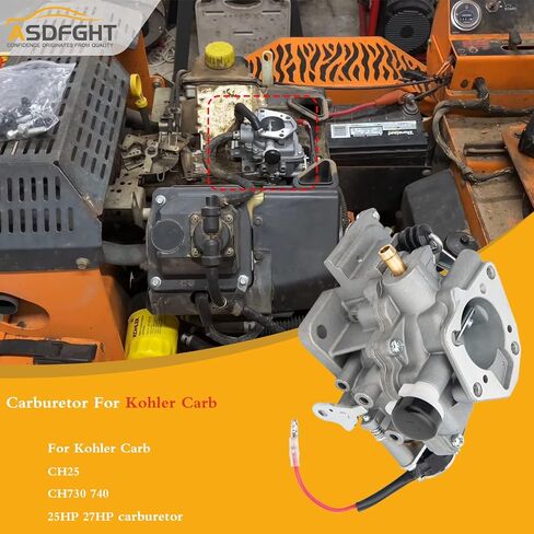 Carburetor Compatible With Kohler Carb CH25 CH730 CH740 25HP 27HP Replace 24-853-34-S 24-853-162-S 24-853-93-S Carb in Kuwait