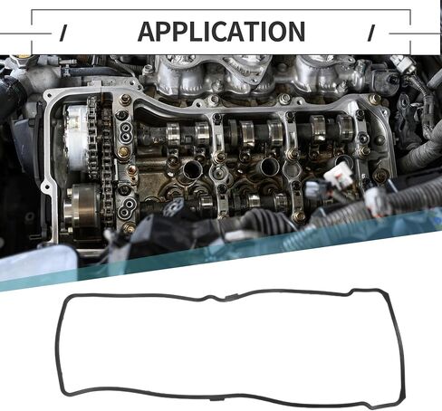 Motoforti Valve Cover Gasket, Cylinder Head Valve Seal Gasket, for Suzuki GRAND VITARA II (JT) 2.0 All-wheel Drive, Rubber, No.1118965J00, Black in Saudi Arabia