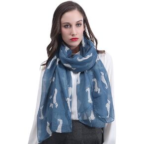 Dachshund Dog Print Women's Scarf Shawl Wrap Lightweight