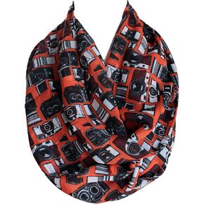 Etwoa Camera Infinity Scarf Circle Scarf Loop Scarf